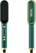 2 in 1 Electric Professional Negative Hair Straightener Brush Curling Comb with LCD Display Hair Curling Tools