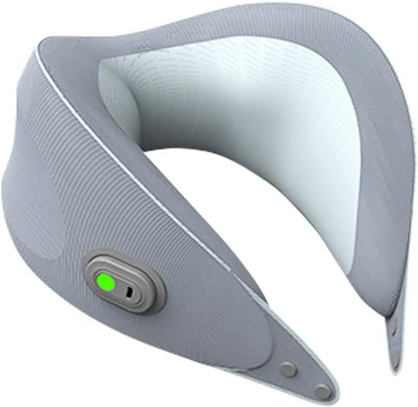 U-Shaped Multifunctional Cervical Massager for Neck Shoulder Waist Legs and Abdomen Relaxing Pillow Massager - U2 - Gray