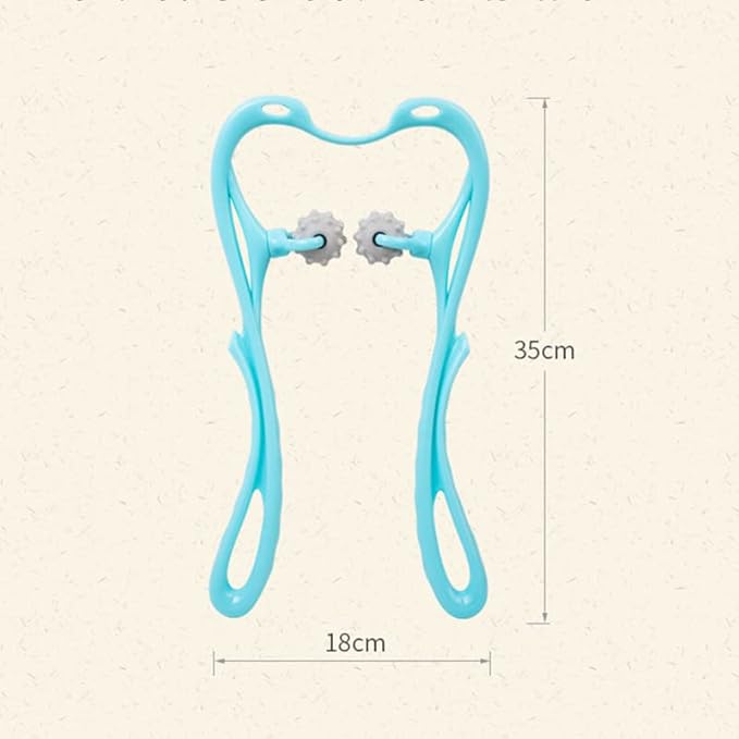 Shoulder Head Massage Neck Massager Clip Artifact Manual Cervical Spine Manual (Blue)