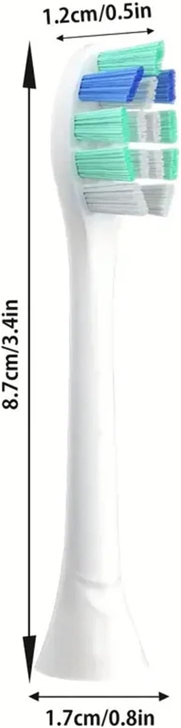 4-16pcs Replacement Toothbrush HeadsCompatible for Philips Electric Brush Head 1100 2100 4100 4300 5100 5300 6100 6500(16pcs)