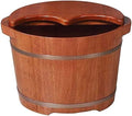 Foot Tub Wooden Foot Basin Household Gift Foot Soaker TubWooden Foot SoakWooden Foot BasinSolid Wood Foot Tub Pedicure Bowl Spa Massage Pedicure Barrels Household Foot Bath Barrel Household Items D