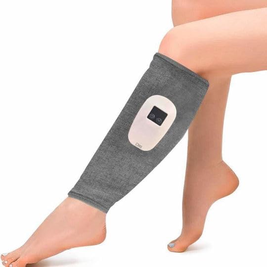 Portable Calf Massager with Adjustable Compression &amp Heat – Leg Wrap Massager for Circulation and Pain Relief – Rechargeable Adjustable Fit