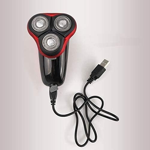 Shaver for Men3 in 1 Electric Shavers for Men- USB Faster-Charging Waterproof Rotary Razor with Hair Clippers Facial Cleaning Brush Nose &amp Ear Trimmer Set