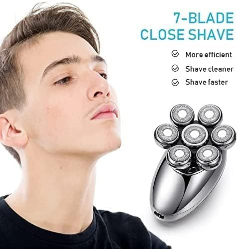 Electric Razor for Men's 5 in 1 Electric Shaver for Men 7D Floating Cutter Head USB Rechargeable Rotary Shaver Smart Multifunctional Grooming Kit