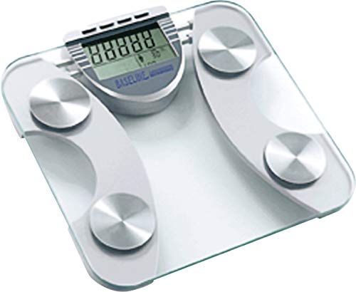 Baseline Digital Body Fat Scale Accurate Tempered Glass Modern Bathroom Scale Measures Weight Body Fat and Water Percentage 400lb Max Model 12-1190