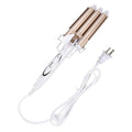 Professional Hair Curler with Adjustable Temperature and 3 Barrel Design 22mm
