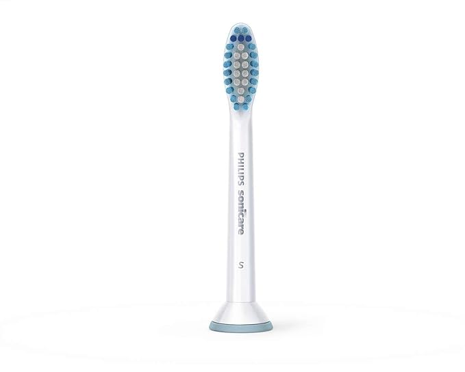 Philips Sonicare Genuine Sensitive Replacement Toothbrush Heads for Sensitive Teeth 3 Brush Heads White HX6053/64