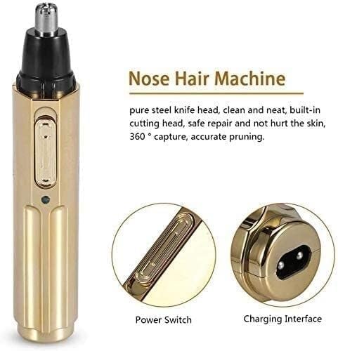 Nose Hair Trimmer Clipper for Men Women Rechargeable Professional Electric Nose Hair Trimmer with Waterproof Head Stainless Steel Blade