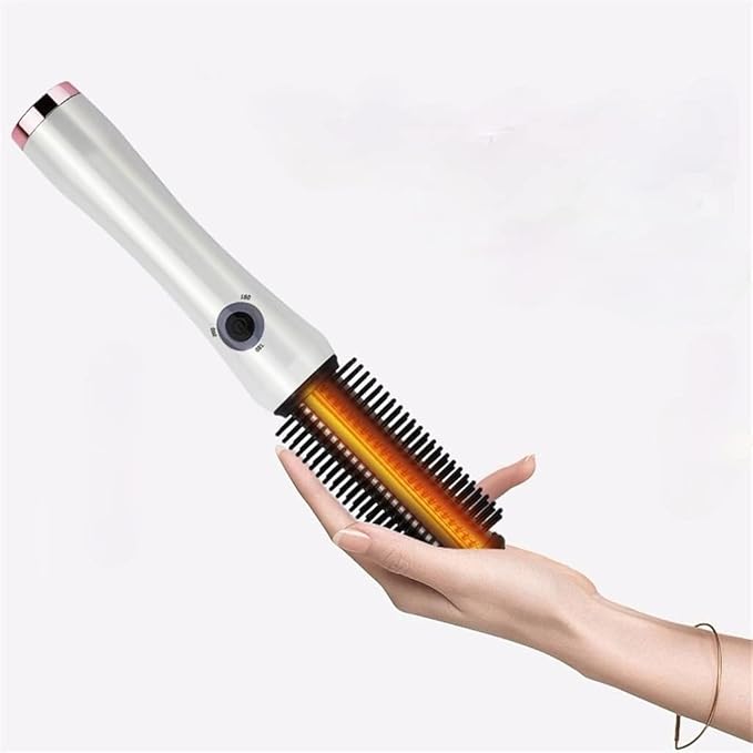 Electric Hot Air Anti-scalding Professional Curling Iron Tourmaline Ceramic Automatic Rotating Curling/straightening Comb