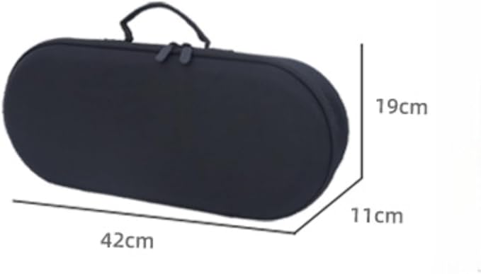 Hair Dryer Case for Dyson Portable Dyson Hairdryer Travel Carry Bag with Double Zippers Waterproof Storage Protective Case (Black)