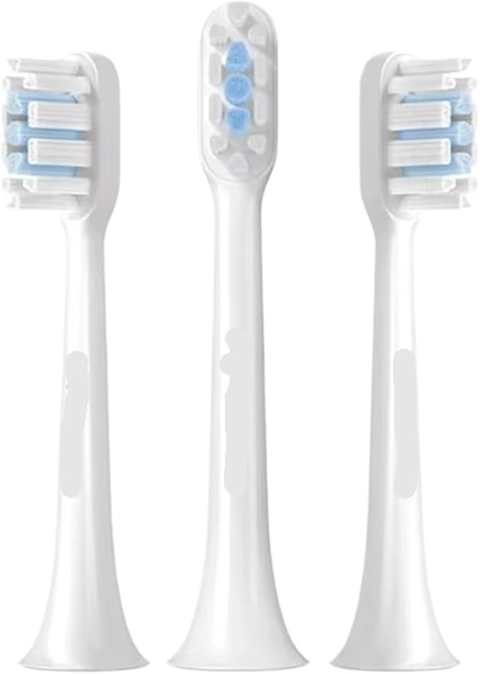 Compatible for Xiaomi Mijia Sonic Electric Toothbrush Head T100 T200 T300 T301 T302 T700 Replacement Heads Soft Dupont Bristle Brush(T302 Head White)