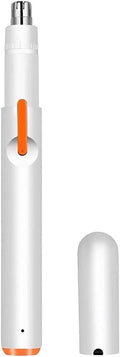 Portable Nose Hair Trimmer for Men and Women to Shave Nose Hair Repair Knife with USB Charging and Silent (Color : Black) (White)