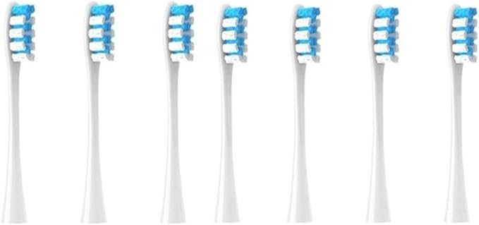 Compatible for Oclean 7pcs Replacement Heads Brush Flow/X/X PRO/ Z1/ F1/ One/Toothbrush Vacuum Bristle(Brown)
