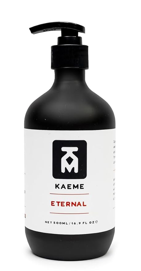 KAEME.COM ETERNAL African Black Soap Body Wash-Deep Cleansing &amp Moisturizing With Natural AntioxidantAntifungal Hydrating Formula for Sensitive Acne-Prone SkinSulfateParaben Free(500mL /16.9Fl