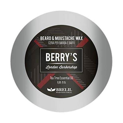 Brelil Berry's Beard and Mustache Wax for men 25 ml./0.85 fl.oz.