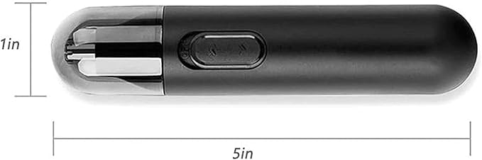 Nose Hair Trimmer for Men Electric Nose and Ear Hair Trimmer with 360° Rotating Painless Dual Edge Blades Waterproof Mute Motor Battery Operated