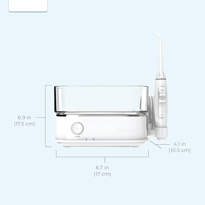 Water Flosser | Two Modes Clean &amp Massage | 10 Setting Water Pressure | 6 Tips &amp 600 ml Tank | Family Model