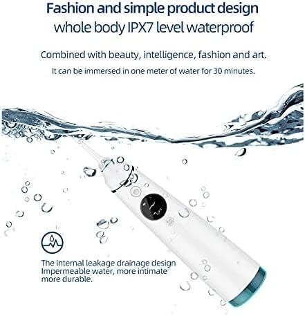 Water Flosser Portable Dental Oral Irrigator with 4 Modes USB Rechargeable Waterproof Teeth Cleaner for Home and Travel - IPX 7 Waterproof