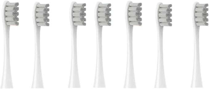 Compatible for Oclean Flow/X/X PRO/ Z1/ F1/ One/Air 2 /SE Brush Heads Soft Sonic Toothbrush Vacuum Bristle 7pcs Replacement(7pcs Grey)