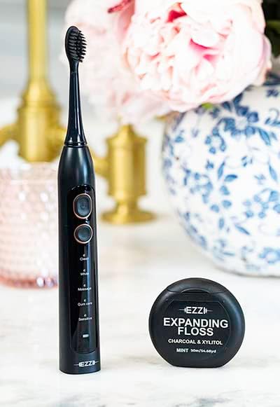 Sonic Electric Toothbrush | Ultra Soft Tapered Bristles | 60-Day Rechargeable Battery | 42000 Vibrations/Min | for Adults Sensitive Teeth Receding Gum Disease Whitening Braces Travel