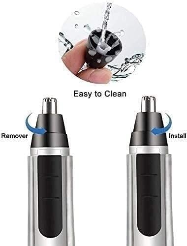 Portable Nose Ear Trimmer Painless Hair Remover Shaver for Face Electric Razor for Women and Men Battery-Operated