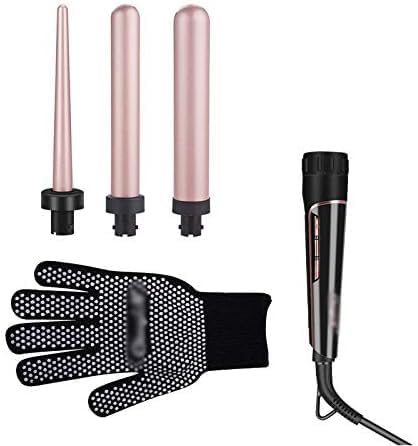 3 in 1 Ceramic Hair Curler Care Styling Curling Wand Interchangeable 3 Parts Clip Hair Iron Curler 9-32mm Curling Iron