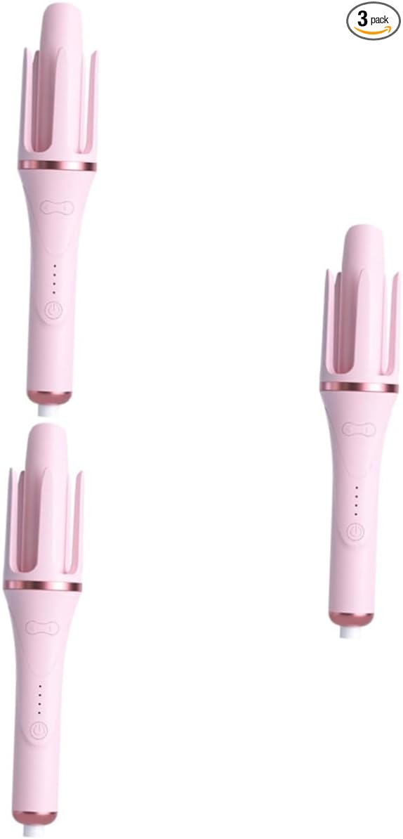 GALPADA 3pcs Automatic Hair Curler Portable Curling Iron Fast Heating Temperature for Suitable for All Hair Types Us for Home and Travel Styling