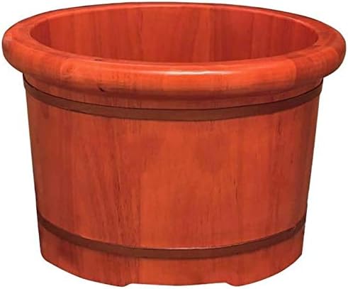 Foot Tub Wooden Foot Basin Household Gift Foot Soaker TubWooden Foot Soak Sauna Foot Tub Foot Basin Tub Bucket Massage Spa Sauna SoakFoot Bath Wooden Bucket Foot Spa Household Wash Basin Househ