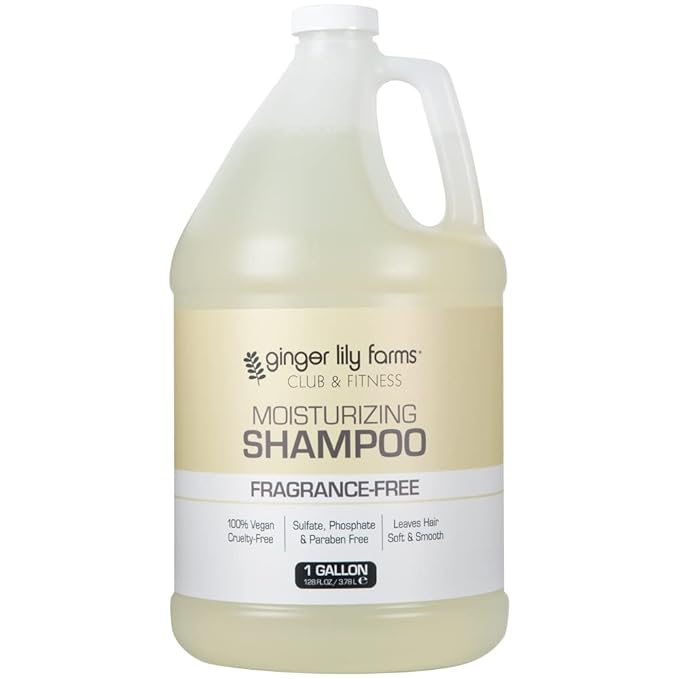 Ginger Lily Farms Club &amp Fitness Body Wash + Shampoo + Conditioner Bundle Fragrance Free