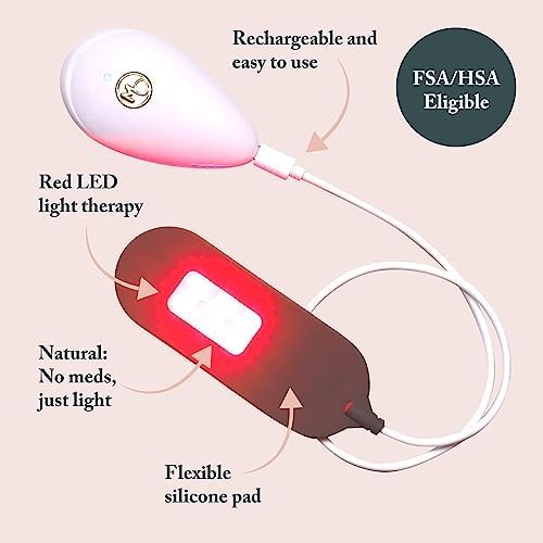 Mommy Matters NeoHeat Perineal Heater LED Warming Comfort Device with Red Light Feature Designed for Perineal Area Comfort Compatible with High-Waist Comfort Panty