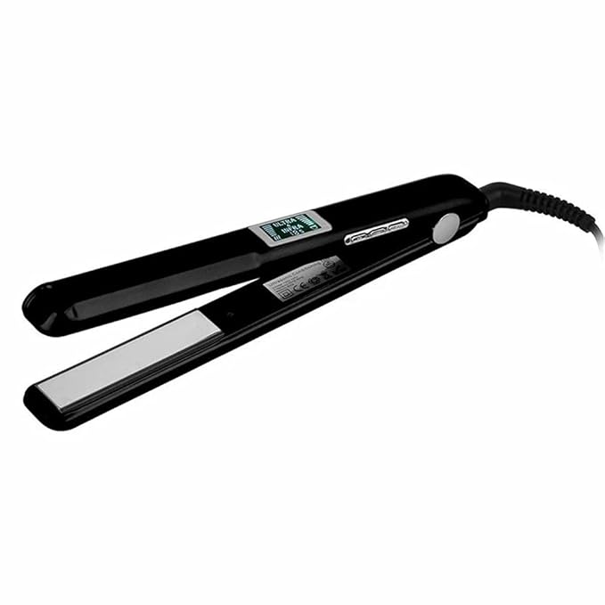 New Ultrasonic Infrared Hair Straightener Care Flat Iron Recovers The Damaged Hair LCD Display Hair Treatment Styler Cold Iron Straightener Black