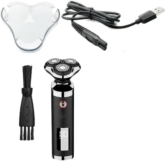 Electric Shavers for Bald Men Wet Dry Waterproof LCD Display Electric Shaver Beard Electric Razor for Men Facial Shaving Machine Rechargeable
