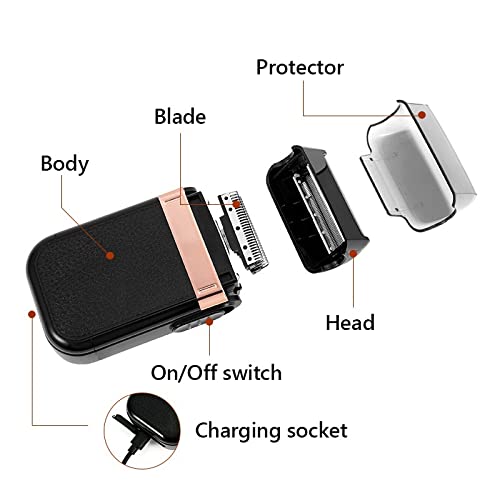 Men's Shaver Clipper Electric Shaver Men's Razor Beard Trimmer Shaver For Men Portable Shaving Machine Hair Clipper Facial Epilator (Color : Black no box)