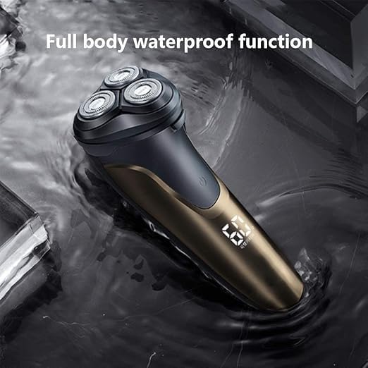Electric Razor for MenRechargeable Rotary Mens Electric Shaver Wet Dry Waterproof with Pop-up Beard Trimmer