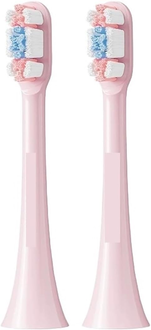 Compatible for SOOCAS Electric Toothbrush Heads Replacement X1 X3 X3U X5 Teeth Brush Bristle Nozzles Smart Accessory(2pcs Pink)