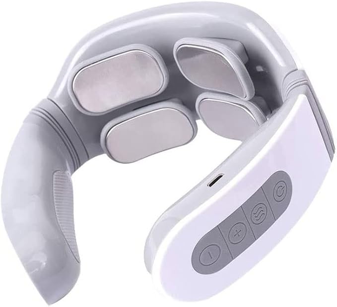 Neck Massagerwith Heat Kneading Massager ShawlElectric Pulse Deep Tissue Neck MassageSuitable for Home OfficeWorkLeisure are Applicable