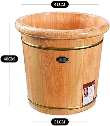 Foot Tub Wooden Foot Basin Foot Washing Barrel Footbath Barrel Foot Bath Wooden Tub Spa Massage Foot Tub Foot Bath Barrel Foot Relaxing Pain Fatigue Relief (Color : C)Shiatsu Massage foot Bath