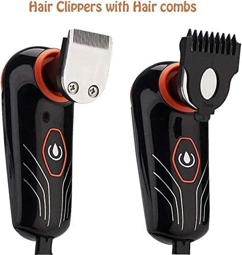 JYYBN Electric Razor Men's 5-in-1 USB Rechargeable Shaver Waterproof Electric Shaver Grooming Kit with Hair Clipper Nose Hair Trimmer Facial Brush Dry and Wet Beard Trimmer