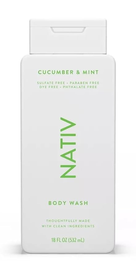 New Limited Edition Collection Body Wash By Native.e - (1) bottle 18 FL OZ (Cucumber &amp Mint)