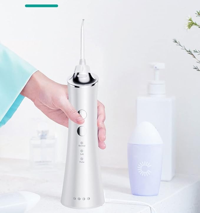 Water Flosser for Teeth Professional Water Teeth Cleaner Picks with 3 Modes &amp 5 Jet Tips for Braces Gums IPX7 Waterproof 150ml Detachable Tank for Home Travel