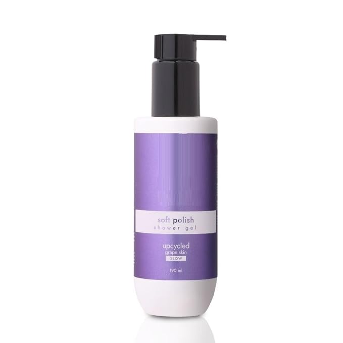 JP Grape Skin Soft Polish Shower Gel 200 ml | Bio-Active - Upcycled Body Wash | Antioxidant-Rich Cleanser | Eco- Friendly - All Skin Types - Men &amp Women...