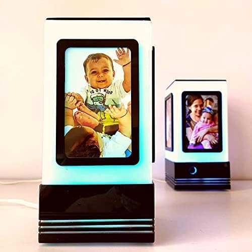 ZOCI VOCI Telepathy® - Friendship Lamp® with 4 Insertable Photos - No Subscription Needed | Long Distance Wi-Fi Lights (Single Lamp)