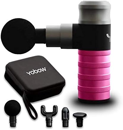 The Therapeutic Mini Massage Pistol with Portable Carrying Case 4 Massage Speeds 6 Colors | Fast USB Type C Charging | Massage Tool for Pain Relief | Stylish and Powerful Massage Gun