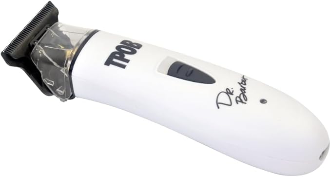 TPOB Ghost X Beard Trimmer Hair Clippers for Men Professional Hair Trimmer DLC Blade Trimmer Cordless Rechargeable Edgers Clippers Electric Beard Trimmer Shaver for Home use or Barber (Ghost X White)