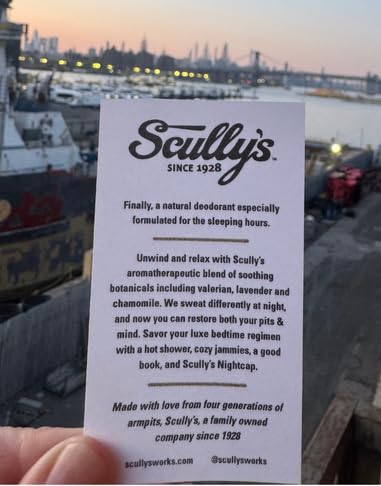 Scully’s Nightcap Deodormint Natural Deodorant Refill (9oz) - Overnight Aluminum-Free Non-Toxic Deodorant for Women &amp Men - Vegan Gluten Free No Chemicals - USA Made (Nightcap Refill)