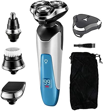 Electric Razor for Men - 4 in 1 Shavers for Men - USB Rechargeable Electric Shavers for Men - Cordless Waterproof Hair Trimmer for Men (110V-240V)