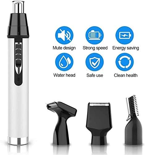 Water Resistant with USB 4 in 1 Electronic Men Painless Eyebrow &amp Facial Hair Trimmer Lightweight Eyebrow and Facial Hair Gentleman Trimmer