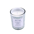 Handmade white transparent glass cup aromatherapy candle wedding aromatherapy candle with hand gift aromatherapy candle