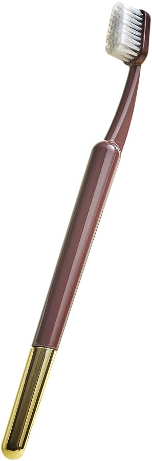 TRASK The Better Brush - Luxury Soft Bristle Dentist Designed Manual Toothbrush for Adults Coffee Bean