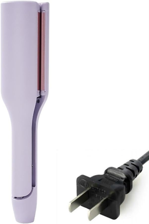 French Egg Roll Curling Iron Egg-Roll Hairstyle Water Ripple V-Shaped Egg Roll Hair Waving IronHair Curler Crimper Styling Tools (Color : Purple)